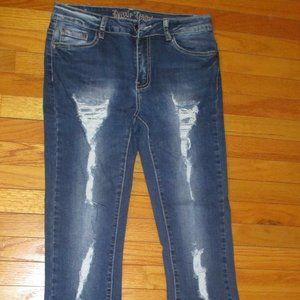 Puzzle Jeans Distressed Jeans, Size 5/6